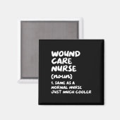 Wundpflege - Definition Funny Nurse Magnet (Vorderseite/Rückseite)