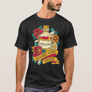 Wundpflegekrankenschwester Heilungstrank Tattoo-St T-Shirt