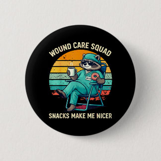 Wundpflegekrankenschwester Lustige Snacks Machen N Button