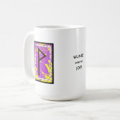 Wunjo Rune Tasse - Joy! (Vorderseite Links)