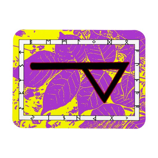 Wunjo Viking Rune Magnet - Joy! (Horizontal)