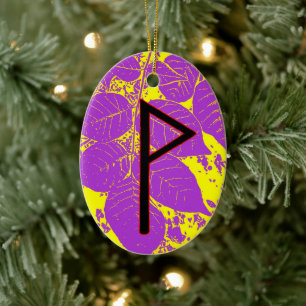 Wunjo Viking Rune Weihnachten Ornament - Joy!