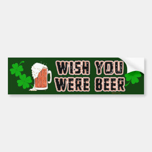 Wunsch-Bier-Iren-Autoaufkleber Autoaufkleber