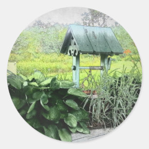 Wunsch der wohlen Gruß-Karten Runder Aufkleber