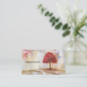 Wunsch des Baum-Geschäfts-Visitenkarte-Entwurfs Visitenkarte (Stehend Vorderseite)