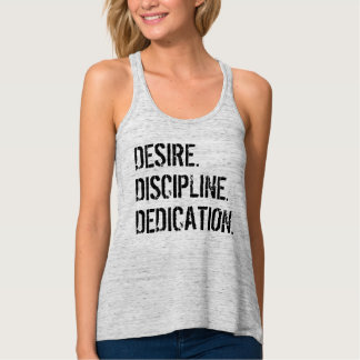 WUNSCH. DISZIPLIN. WIDMUNG. Motivierend T-Shirt Tank Top
