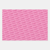 WUNSCH EASTER EGG GARTEN, BUNNY RABBIT BLUME GESCHENKPAPIER SET (Vorderseite 2)