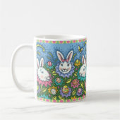 WUNSCH EASTER EGG GARTEN, BUNNY RABBIT BLUME KAFFEETASSE (Links)