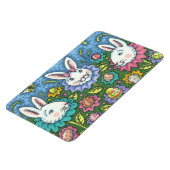 WUNSCH EASTER EGG GARTEN, BUNNY RABBIT BLUME MAGNET (Linke Seite)