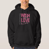 Wunsch-Hoffnungs-Liebe-Heilungs-Brustkrebs Hoodie (Vorderseite)