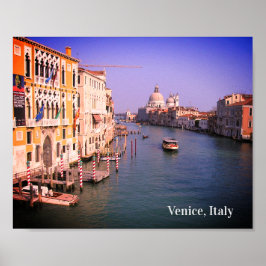 Wunsch ich war in Venedig, Italien Holiday Postcar Poster
