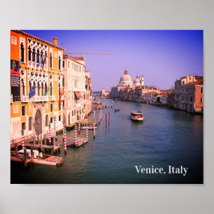 Wunsch ich war in Venedig, Italien Holiday Postcar Poster