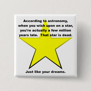 Wunsch nach einem Stern-lustigen Knopf-Abzeichen Button