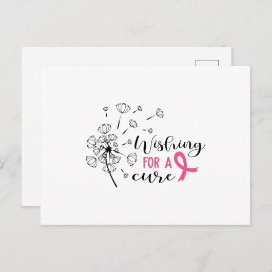 Wunsch nach einer Heilung von Krebs Postkarte (Vorne/Hinten)