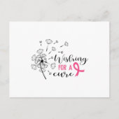 Wunsch nach einer Heilung von Krebs Postkarte (Vorderseite)