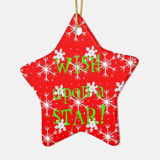 Wunsch nach einer Stern-Verzierung Keramikornament (Links)