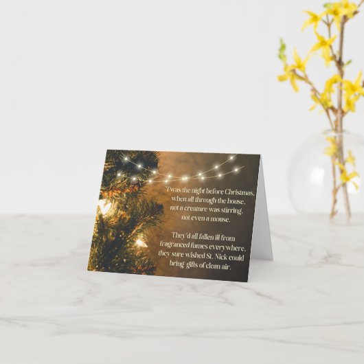 Wunsch nach sauberer Luft Karte (Gelbe Blume)