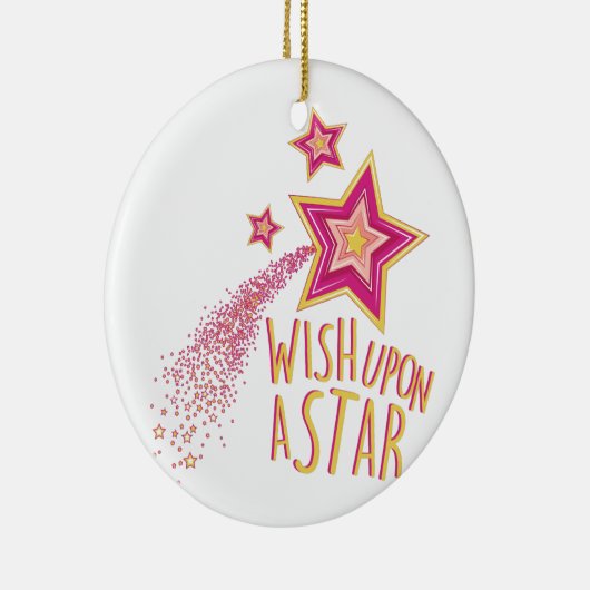 Wunsch nach Stern Keramik Ornament (Rechts)