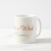 Wunsch-Tasse | Florales Geburtstagsgeschenk Kaffeetasse (VorderseiteRechts)