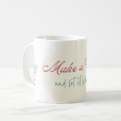 Wunsch-Tasse | Florales Geburtstagsgeschenk Kaffeetasse (Vorderseite Links)