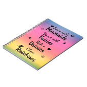 Wunsch-und Traum-gewundenes Foto-Notizbuch Notizblock (Linke Seite)