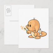 Wunsch von orange Kacheek Postkarte (Vorne/Hinten)