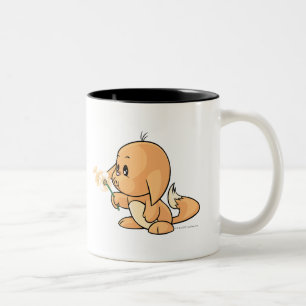 Wunsch von orange Kacheek Zweifarbige Tasse