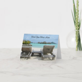 Wunsch waren Sie hier Anmerkung Karte