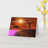 Wunsch waren Sie hier… Karte (Gelbe Blume)