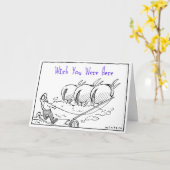 Wunsch waren Sie hier Karte (Gelbe Blume)