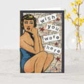 Wunsch waren Sie hier Karte (Gelbe Blume)