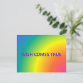 Wunsch wird wahr postkarte (Stehend Vorderseite)