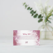 Wunschangebote für Teilnehmer und Brautbäume Begleitkarte (Stehend Vorderseite)