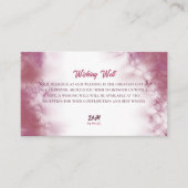 Wunschangebote für Teilnehmer und Brautbäume Begleitkarte (Vorderseite)