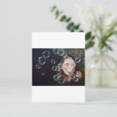 Wunschblasen Postkarte (Stehend Vorderseite)