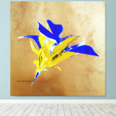 Wunschblume Leinwanddruck (Insitu (Holzboden))