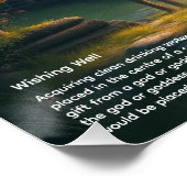 Wunschbrunnen Poster (Ecke)
