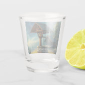Wunschbrunnen Schnapsglas (Rückseite)
