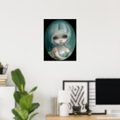 Wunschdenken Großaugenkunst drucken Jasmine Becket Poster (Heimbüro)