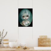 Wunschdenken Großaugenkunst drucken Jasmine Becket Poster (Küche)