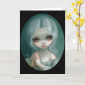 "Wunschdenken-" Gruß-Karte Karte (Gelbe Blume)