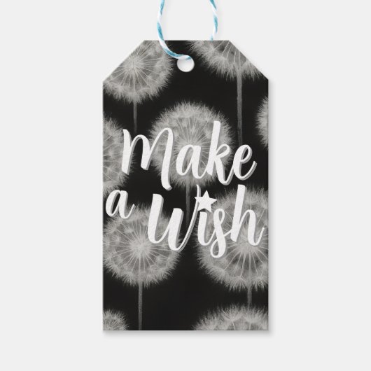 Wunschdenken "Mach einen Wunsch" Geschenkanhänger (Vorderseite)