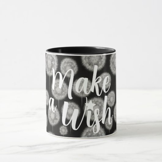 Wunschdenken "Mach einen Wunsch" Tasse (Zentrum)