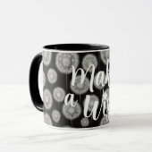 Wunschdenken "Mach einen Wunsch" Tasse (Vorderseite Links)