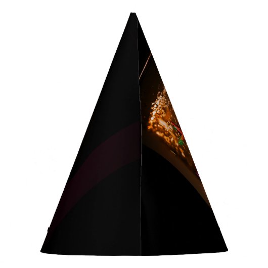 Wünsche 2026 mit Feuerwerk und Blasen Partyhütchen (Rückseite)