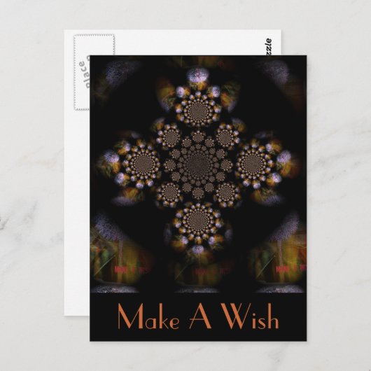 Wünsche 2 postkarte (Vorne/Hinten)