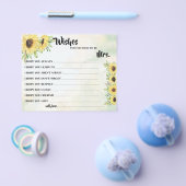 Wünsche bald Frau Sonnenblumen-Duschkarte zu werde Flyer (Einzeln)