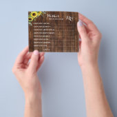 Wünsche bald Frau Sonnenblumen-Duschkarte zu werde Flyer (Gruppe)