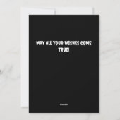 Wünsche Custom Happy Halloween Feiertagskarte (Rückseite)