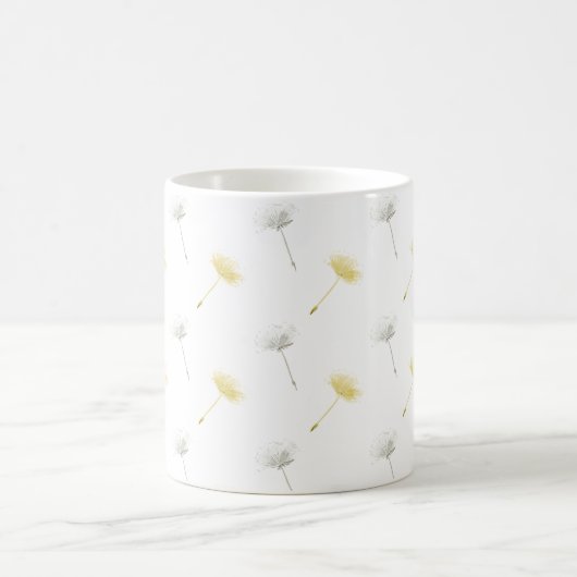 Wünsche Dandelion-Blume Kaffeetasse (Mittel)